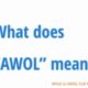 What is AWOL Full Form - AWOL Full Form